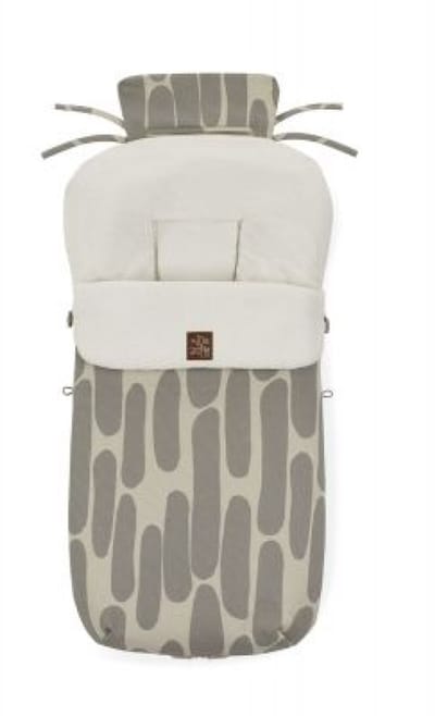Jané Universele Voetenzak – Warme Winter Slaapzak – Fleece Binnenkant – Waterafstotend – 100 cm - Warm Grey