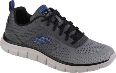 Skechers Track - Ripkent 232399-CCGY, Mannen, Grijs, Trainingschoenen, maat: 39,5