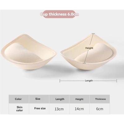 5 6 3 Cm Soutien-gorge Rembourré en Éponge Épais Push Up Coussinets de Soutien-gorge Inserts Lingerie Féminine Rehaussement de la Poitrine Respirant Doublure de Coussinet de Soutien-gorge Insert pour Maillot de Bain One SIize white