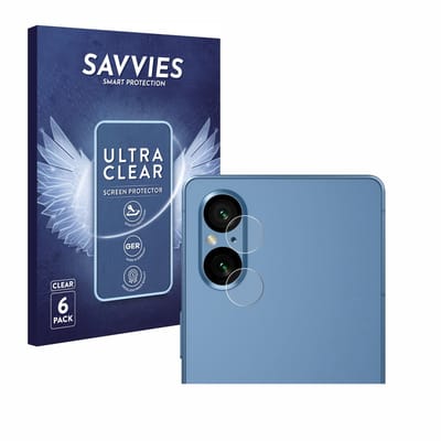 Savvies - Screenprotector voor Sony Xperia 5 V (ALLEEN Camera Lens) - Folie Beschermfolie transparant 6 Stuks