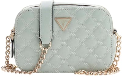 GUESS schoudertas Giully II Camera Bag Light Sage mintgroen