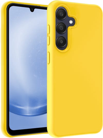 Hoesje - Geschikt voor Samsung Galaxy A26 - Sterk & Shockproof - Siliconen Case - Hoes Cover - Telefoonhoes - Geel