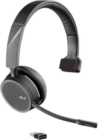 Draadloze Bluetooth Mono Headset met USB-A Dongle en Oplaadcase