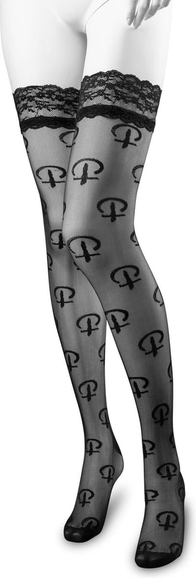 Panty Pushers Hold Up Kousen - Multi Logo
