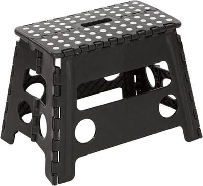 Escalo opvouwbaar opstapje zwart Uppy XL - 38 x 22 x 32 cm