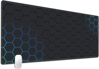 Mouse Pad Gaming 300 x 800 x 3 mm - premium textuur - antislip - waterdicht - gestikte randen - voor gaming, kantoor en thuis