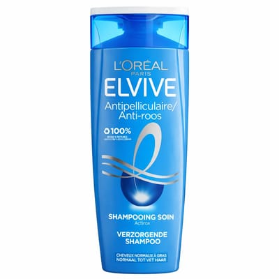 L’Oréal Paris Elvive Anti-Roos Shampoo 300 ml – Tegen Roos & Jeuk, Geschikt voor Alle Haartypes