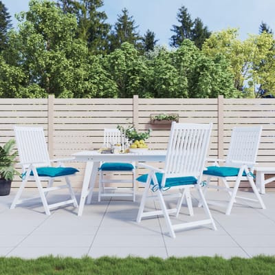 vidaXL - Palletkussens - 4 - st - 50x50x7 - cm - oxford - stof - lichtblauw