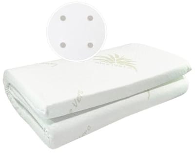 Campingmatras Oeko-Tex® en CERTIPUR™ Gecertificeerd met Aloe Vera - Oprolbaar, Hoogte 4 cm