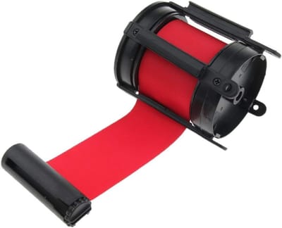 Wachtrij Band - Afzetlint Muur - Gebied Afzetten - Automatisch Intrekbaar - 5 Meter Lengte - Rood