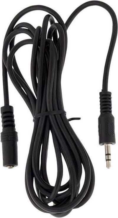Q-Link verlengkabel 3.5 mm jack male/female - 2,5 meter - zwart - AUX verlengkabel
