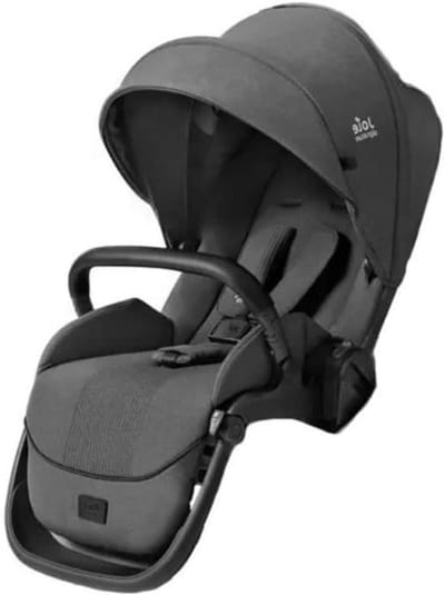 Extra Kinderzitje - Tweede Zitje Kinderwagen - Flexibele Kinderwagen - Omkeerbaar & Verstelbaar - Tot 22 kg - Eclipse Zwart