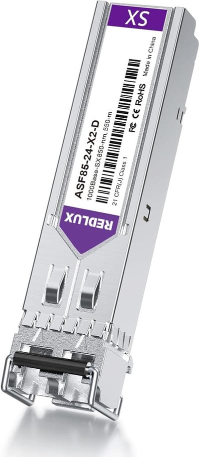 1G SFP SX Multimode Gbic Module - 850nm MMF, Dual LC Connector, tot 550 meter, Compatibel met Netwerkapparatuur