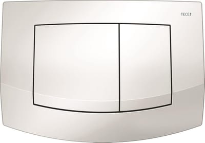 Universele WC Bedieningsplaat Wit voor Inbouwreservoir