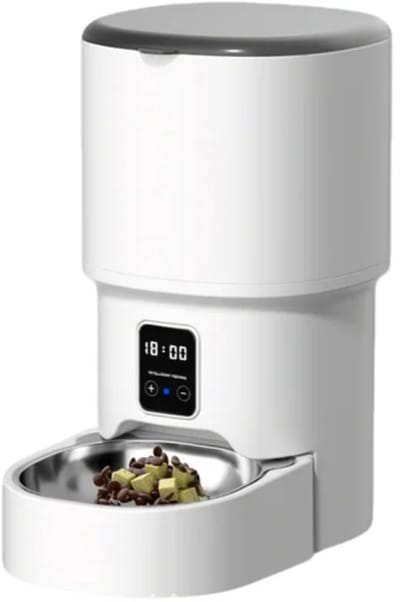 Intelligente PET feeder. Volautomatische dieren voeder apparaat.