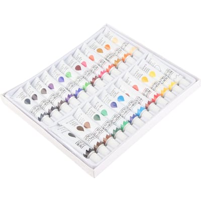 24 kleuren 12 ml acrylpigment DIY schilderij tekening accessoire kleurrijke verfset