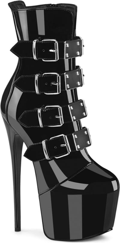 Pleaser - JUBILANT-1023 Plateau Laarzen - US 5 - 35 Shoes - Zwart