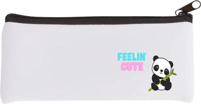 Akyol - feelin cute panda Etui - Panda - panda liefhebbers - verjaardag - dieren liefhebbers - cadeau - kado - geschenk - verjaardagscadeau - 20 bij 9 cm