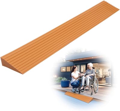 Antislip Drempelhelling PVC - Voor Rolstoel, Kinderwagen, Rollator en Scooter - 100 x 8 x 3 cm