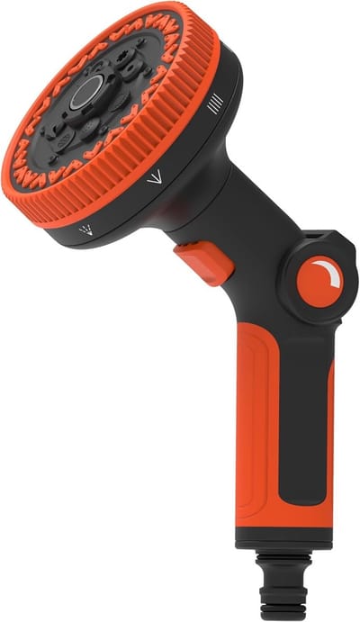 Tuinsproeier 8 Functies - Handdouche Buiten - Planten Water Geven - Verstelbare Straal - 9.7 x 9.7 x 21.5 cm