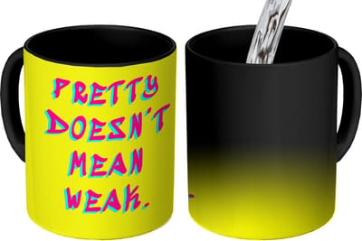 Magische Mok - Foto op Warmte Mokken - Koffiemok - Quote - Minimalistisch - Kleurrijk - Magic Mok - Beker - 350 ML - Theemok - Mok met Tekst