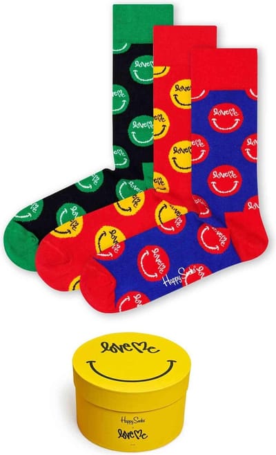 Happy Socks - Unisex Sokken Love Me 3-Pack Gift Box - Multi - Maat 41-46