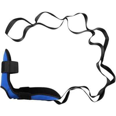 Bande d'étirement de yoga pour jambe, Flexibilité de yoga, Ceinture pour jambe, Sangle de yoga, Sangle étireur de fascia pour entraîneur de ballet et de gymnastique bleu