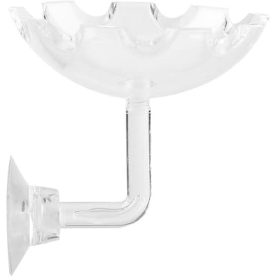 Acryl Aquarium Garnalen Voederschaal Kom Bakje Water Voedschaal Voederkom white