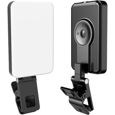CAMNOON ST-80 Mini-fotografielamp LED-licht Draagbare vloglamp met 2000mAh-batterij 80 LED zwart