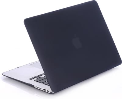 Lunso Geschikt voor MacBook Air 11 inch cover hoes - case - Mat Zwart