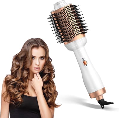 Fohnborstel - Airstyler - 3 in 1 - Multistyler - Fohnborstel Kort Haar - Hairwrap - Krulborstel - Krultang - Dupe - Haarstyler - Haardroger Met Borstel - Warmteborstel - Stijlborstel - Kort & Lang Haar - Trendy - Stylingtool - Glad Volume - Voor Het