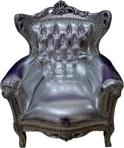 Barok zilveren kinderfauteuil