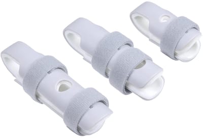 Vingerspalk-3-delige vingersteun-bevestiging van de vinger-bevestiging van de trekker-geschikt voor duim-middelvinger-ringvinger-wijsvinger-pink (3 maten)