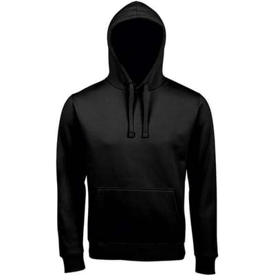 SOLS Heren Spencer Hoodie (Zwart)