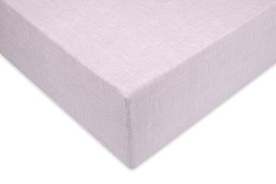 Zohome Lino Hoeslaken - Eenpersoons - Katoen - 90x210-220cm - Paars