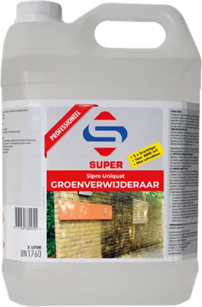 SuperCleaners - Groene aanslag verwijderaar - Sipro Uniquat - 5L