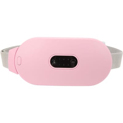 Draadloze Taille Verwarmingsgordel Hot Compress 6 Vibratiemodi Auto Uit USB Opladen Uterus Massage Riem white