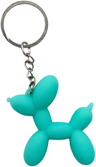 Sleutelhanger Ballonhond Turquoise | Schattig Hondje | Accessoire Sleutelbos, Sleutels & Tas | Cadeau voor Kinderen & Volwassenen