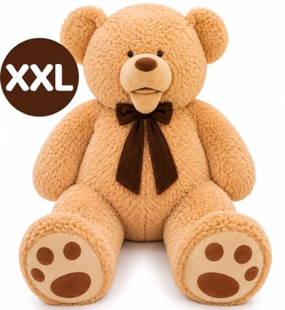 Topknuffels® Gigantische Teddybeer Beige Pluche Knuffel XXL 170 cm - Extra Grote Knuffelbeer Teddy Beer - XXXL Speelgoed Knuffels - Groot Cadeau Valentijnsdag Verjaardag voor Jongens Meisjes