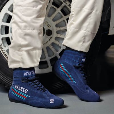 Sparco Top Martini Sneakers - Wit/Marineblauw — 40