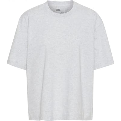 Dames-T-shirt Colorful Standard Organic oversized snow melange