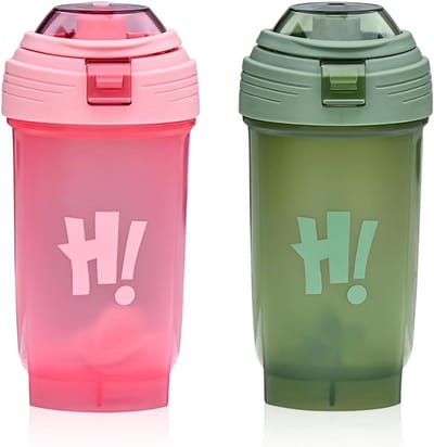 Protein Shaker 500ml - 2 Pack - BPA-vrij - Lekvrij - Ideaal voor sport en fitness - ShopVlot