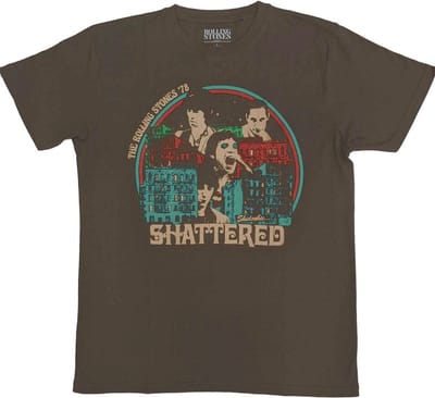 The Rolling Stones - Some Girls Shattered Heren T-shirt - S - Bruin