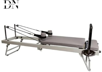 Deniva - Pilates Board - Pilates Set - Reformer - Kernbed - Opvouwbaar - Multifunctioneel - Yoga - 150kg - Thuis Fitness - Grijs