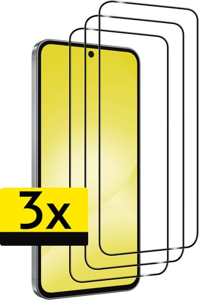 Screenprotector - Geschikt voor Samsung Galaxy A56 - 3 Stuks - Full Cover - Beschermglas - Gehard Glas - Tempered Glass - Screen Protector