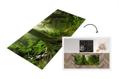 Keukenloper - Loper keuken - Jungle - Groen - Azië - 120x50 cm - Keukenloper vinyl