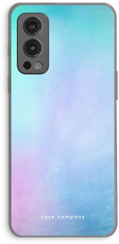 Case Company® - Hoesje geschikt voor OnePlus Nord 2 5G hoesje - Mist pastel - Soft Cover Telefoonhoesje - Bescherming aan alle Kanten en Schermrand