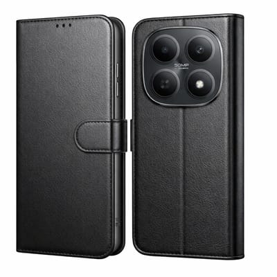 Hoesje Portemonnee geschikt voor Xiaomi Poco M8 5G Zwarte portemonnee met magnetische klep en kaartopslag
