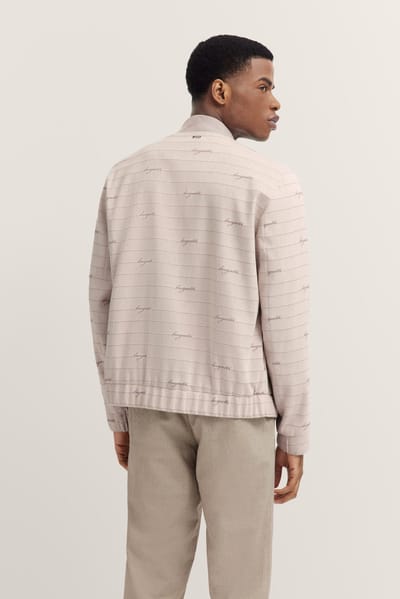 Bugatti Herren Blouson met collage kraag