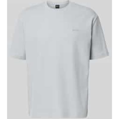 Regular fit t-shirt van puur katoen model 'Te_Rib'